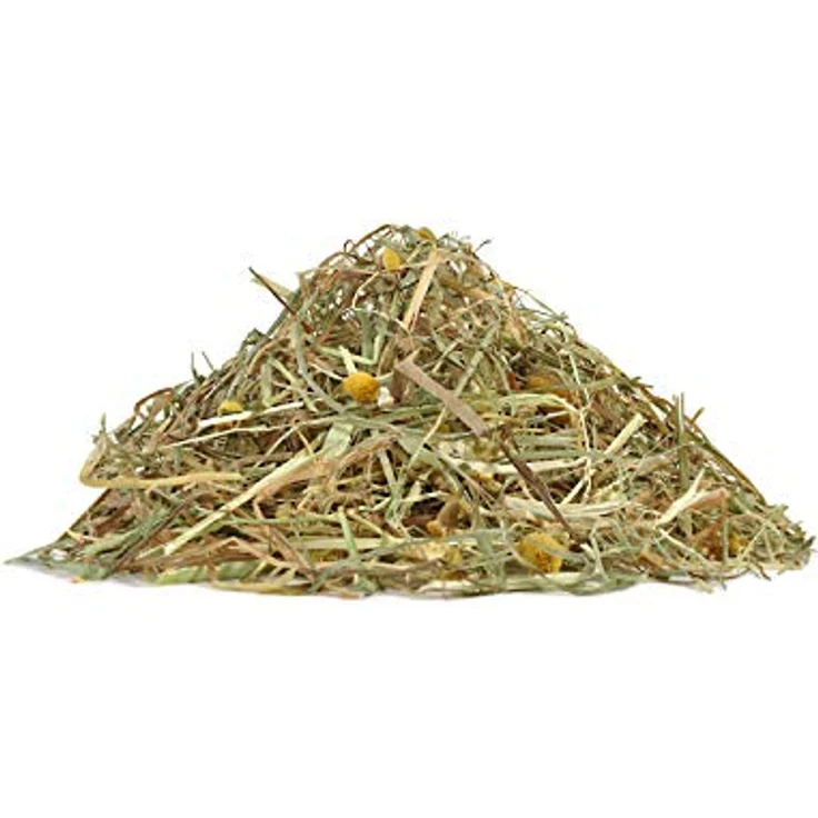 Little One Bergwiesenheu mit Kamille, Faserreiches, Nicht gepresstes Heu für Kleintiere, 400 g – Bild 2