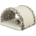 Trixie Kratzbrücke Leo, Jute 25 cm, Kratzstamm für Katzen mit Sisal- und Plüschüberzug, katzengerechte Beschäftigung