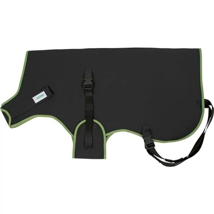 Kerbl Kälberdecke Premium, Heizdecke für Kälber, schwarz, 70 cm