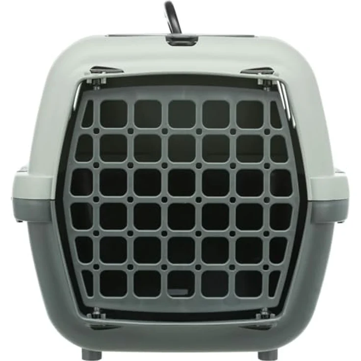 TRIXIE Hunde-Transportbox Trixie Be Transportbox Capri 1, mit Tragegriff, für Tiere bis zu 6 kg, anthrazit/grau-grün – Bild 6