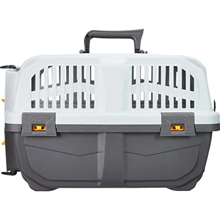 Nobby Hunde-Transportbox Skudo Open grau für Hunde, doppelte Öffnungsmöglichkeit – Bild 4