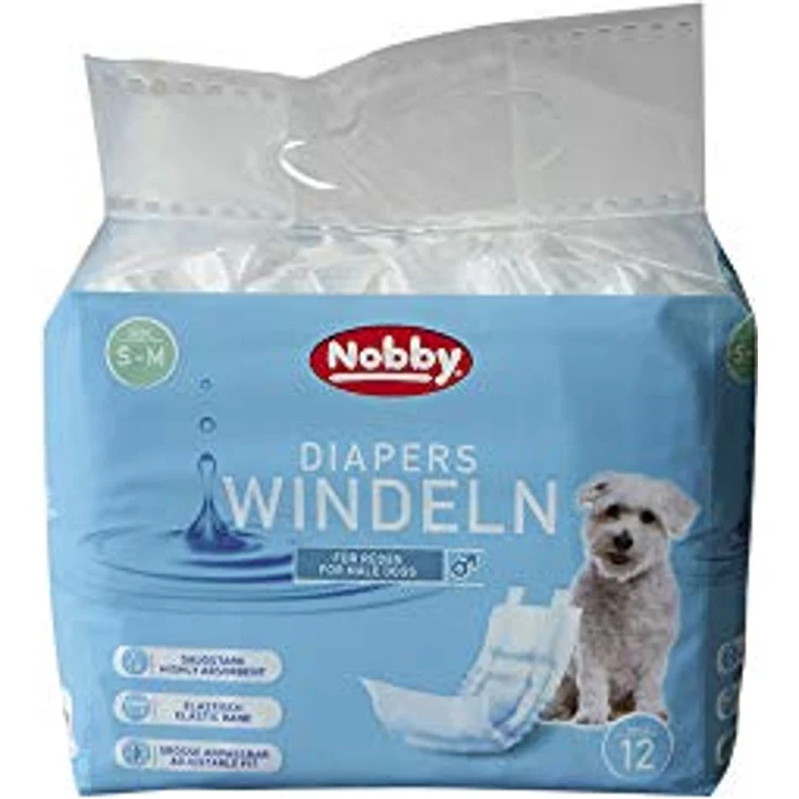 Nobby Windeln für Rüden 12 St. 30 - 46 cm Größe S - M - Preisvergleich – Bild 2