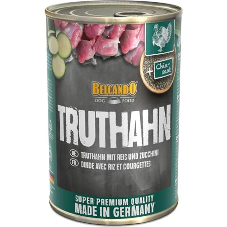 Belcando Super Premium Dose, 6x400g Truthahn mit Reis & Zucchini, Nassfutter für Hunde aller Rassen, Qualitätsfutter ohne künstliche Zusatzstoffe – Bild 2