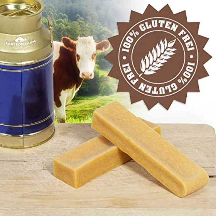 Yaky Larsson Kaukäse für Hunde - Größe L, 80-100g, 100% natürlich, glutenfrei, leicht verdaulich, Zahnpflegesnack – Bild 5