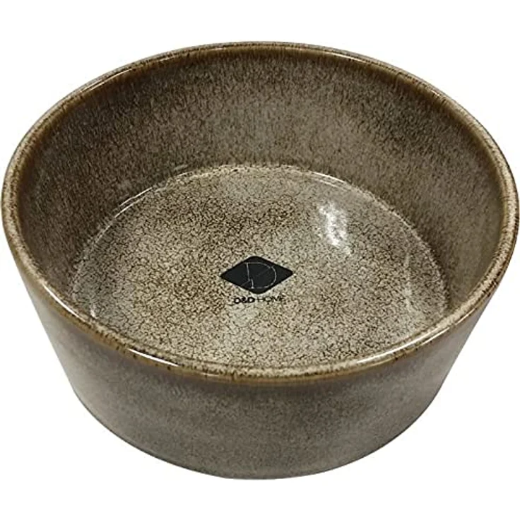 D&D Home Jasper Sand Futternapf 20,8 x 20,8 x 9 cm, Keramik, glasiert, hochwertig, robust und stabil, für Nassfutter, Trockenfutter und Wasser, spülmaschinenfest – Bild 2