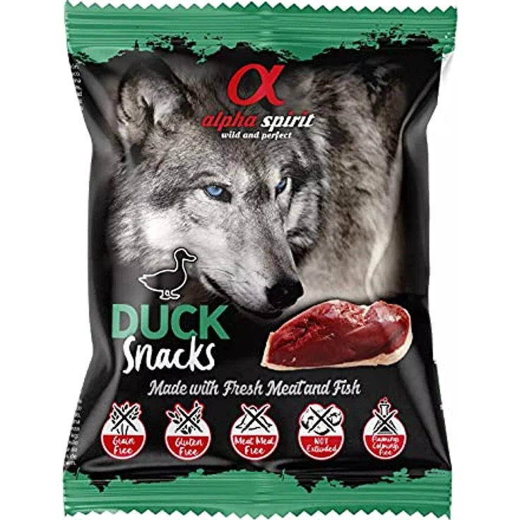 Alpha Spirit Snack de Pato, gewürfelter Hundesnack aus 100% natürlichen Zutaten, 50g, 24 Stück – Bild 1