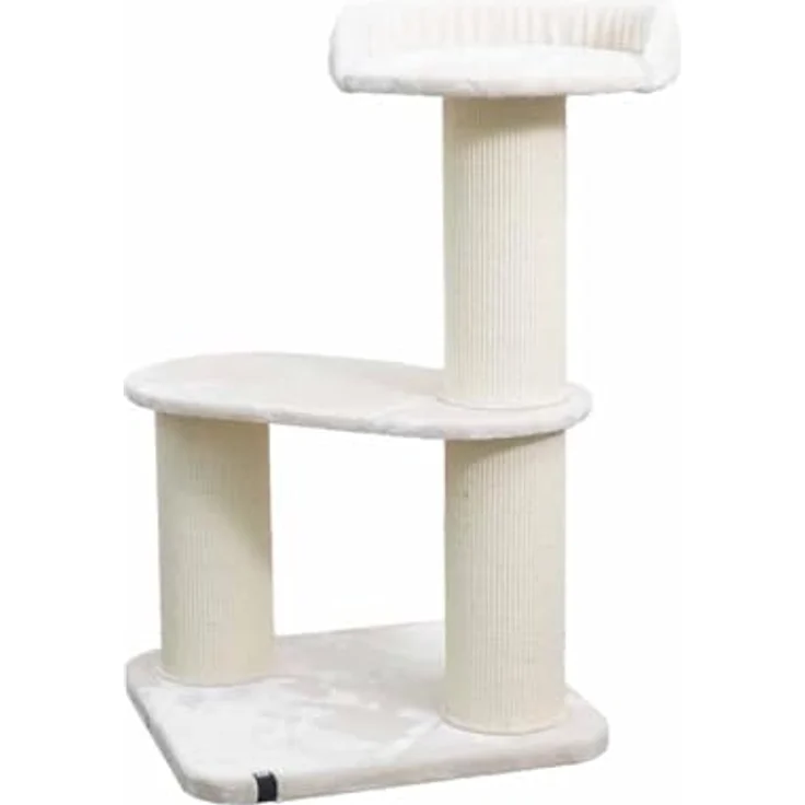 EBI Kratzbaum Berlin, 118 cm hoch, creme mit Sisalteppich und Liegefläche – Bild 1