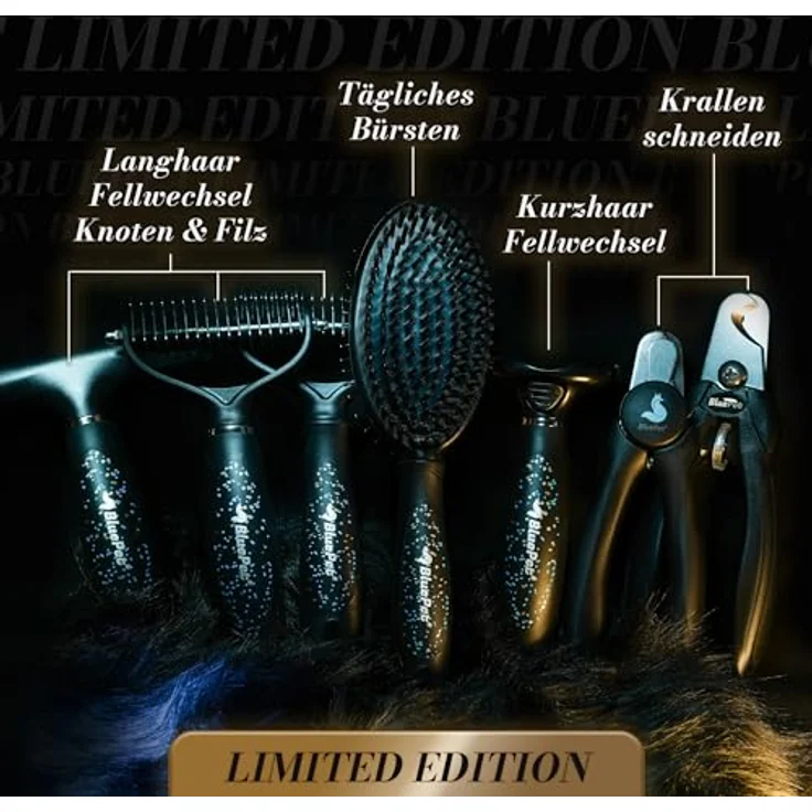 BluePet Krallenschere mit Schutz für Hunde & Katzen, Einsteigerfreundlich, inkl. integrierter Krallenfeile, sicherer Halt für kleine & große Krallen – Bild 2