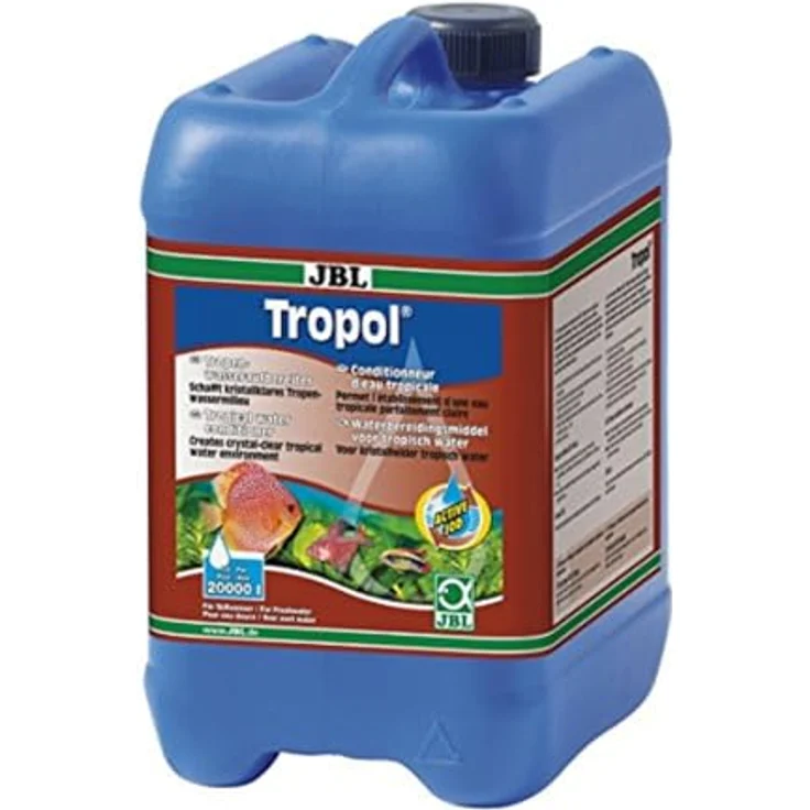 JBL Tropol 20055 Tropen-Wasseraufbereiter, 5l für Süßwasser-Aquarien mit algenvorbeugender Wirkung und Stressschutz für Schwarzwasserfische – Bild 1