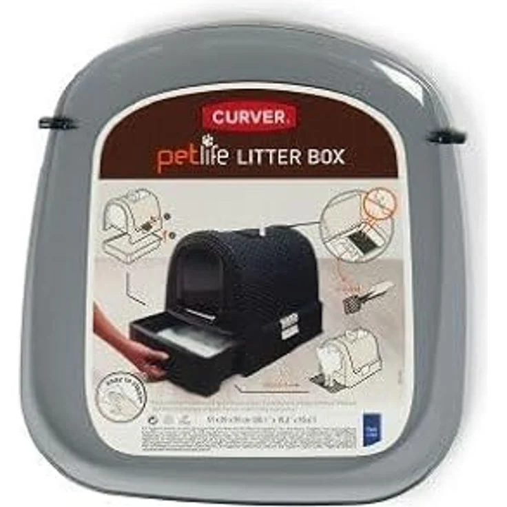 Curver Katzentoilette Tür grau für Katzentoilette 400460, 400463 – Bild 1