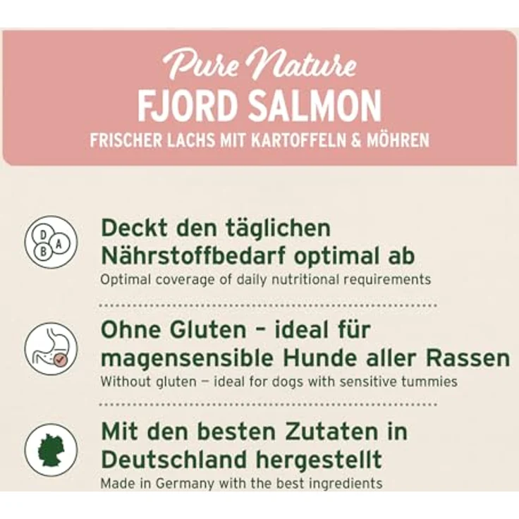 AniForte Lachs Trockenfutter für Hunde 2kg, halbfeuchtes Hundefutter mit frischem Lachs, Kartoffeln & Vitaminen, getreidefrei & glutenfrei, ideal für Allergiker – Bild 3