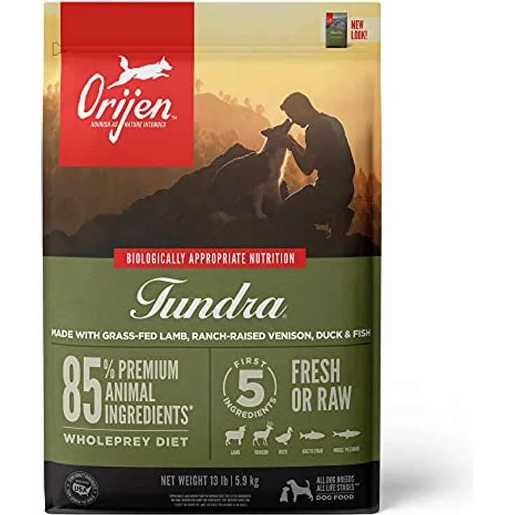 Orijen Tundra Dog Whole Prey, Hunde-Trockenfutter mit ganzen tierischen Inhaltsstoffen, 6 kg – Bild 1