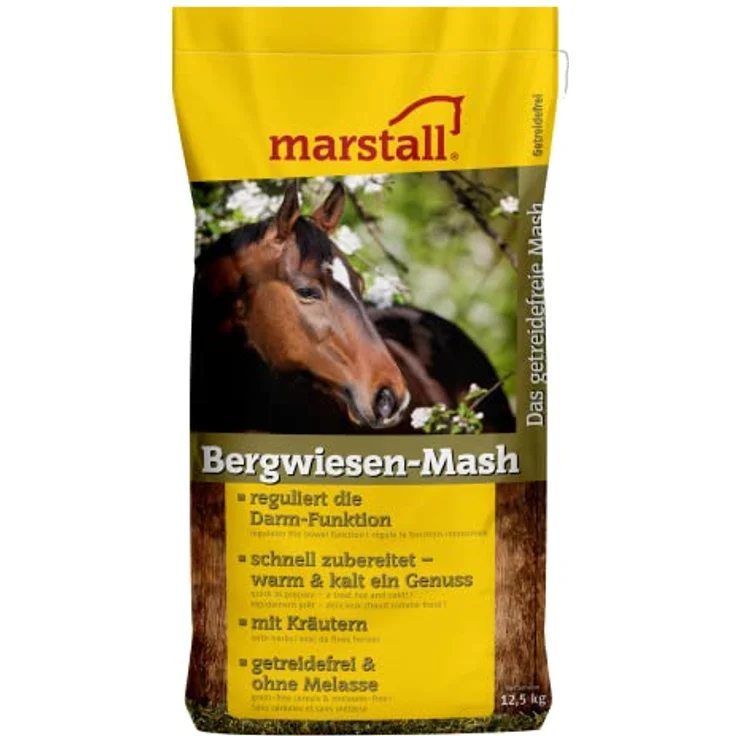 MARSTALL Premium-Pferdefutter Bergwiesen-Mash, getreidefrei, ohne Melasse, 12,5 kg Verpackung – Bild 1