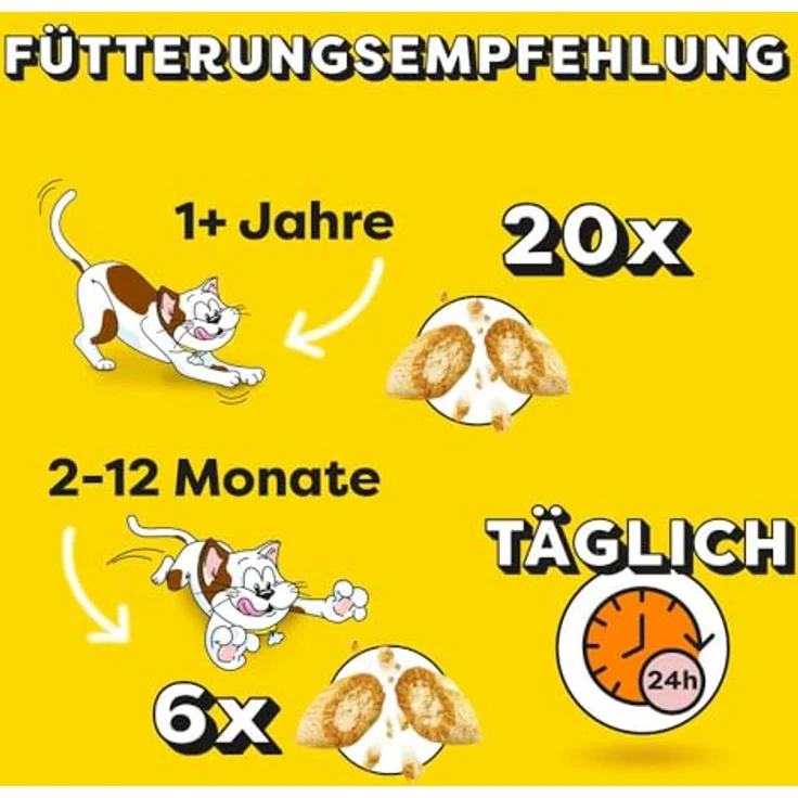 Dreamies Katzensnack mit Käse, 6x60g, ohne künstliche Aromastoffe für Katzen aller Lebensphasen – Bild 4