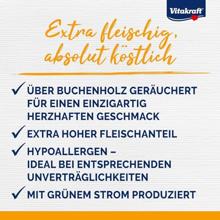 Vitakraft Beef Stick Hypoallergenic, Hundeleckerli mit Pute, Strauß, Reis und Kartoffeln, zuckerfreie Rezeptur, 50x12g – Bild 4