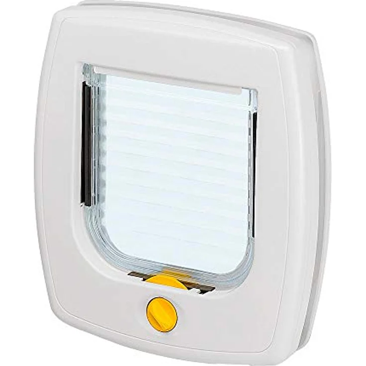 Ferplast SWING 3 Katzentür und Hundeklappe für Glastüren, 4-Wege steuerbar, Weiß – Bild 4