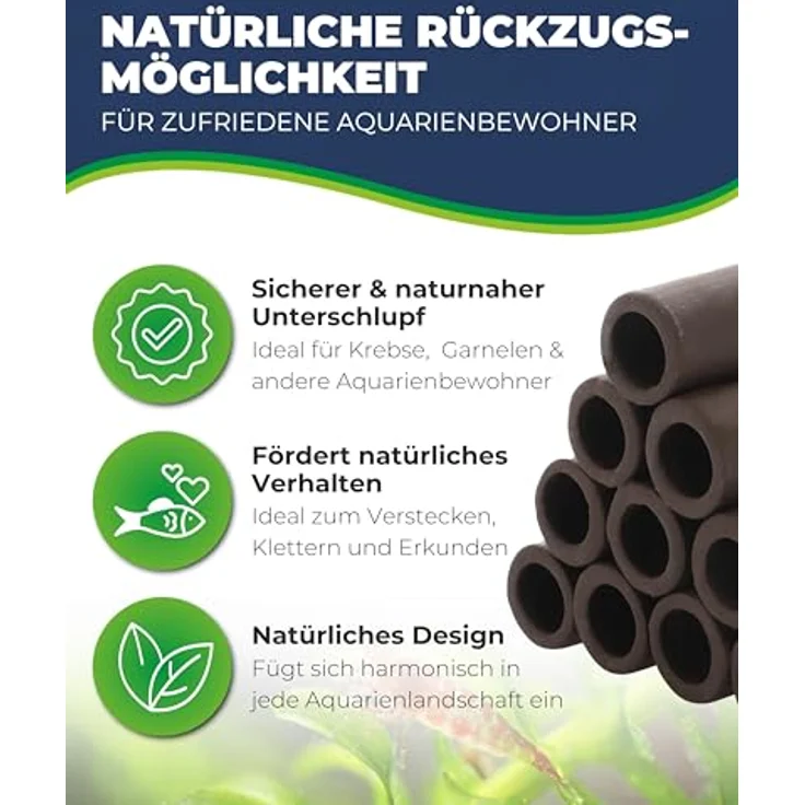 HOBBY Aquariendeko Prawn Pyramid 4-3-2-1, Rückzugsmöglichkeit für Krebse und Garnelen, dunkel – Bild 2