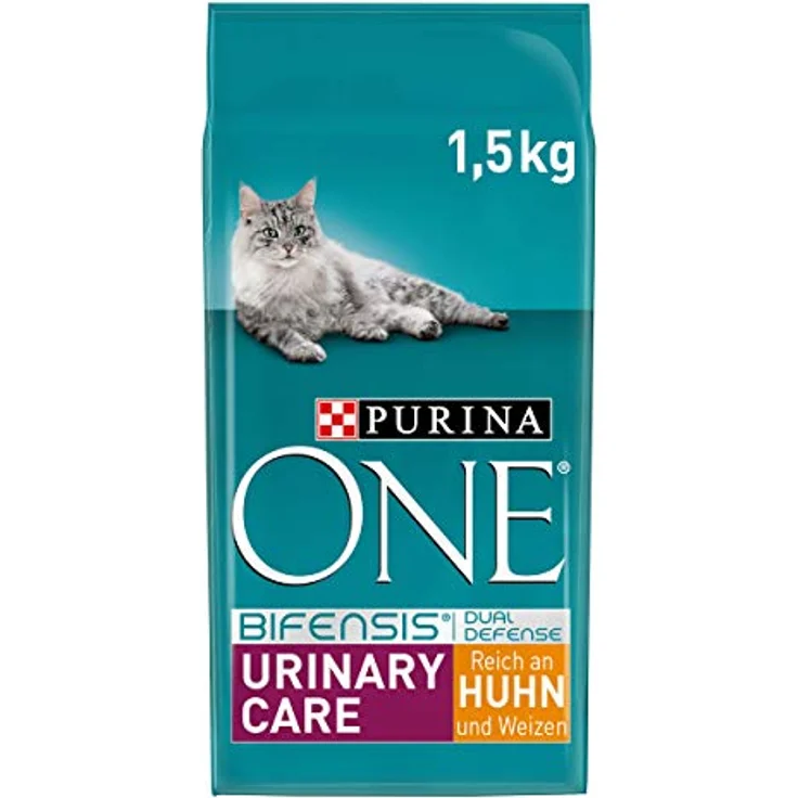 PURINA ONE BIFENSIS Urinary Care, Katzentrockenfutter reich an Huhn & Weizen für gesunde Harnwege, Nieren, Haut, 6er Pack (6 x 1.5 kg) – Bild 1