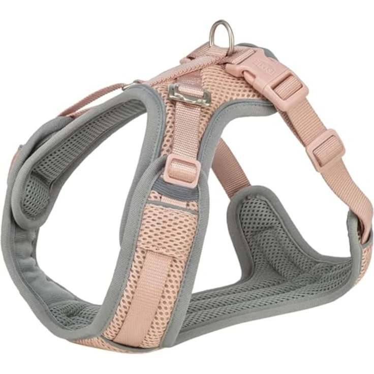Trixie Flexibles Premium Geschirr - Blush, Größe S-M, 48-69 cm Bauchumfang, atmungsaktives Mesh, reflektierende Paspel – Bild 1