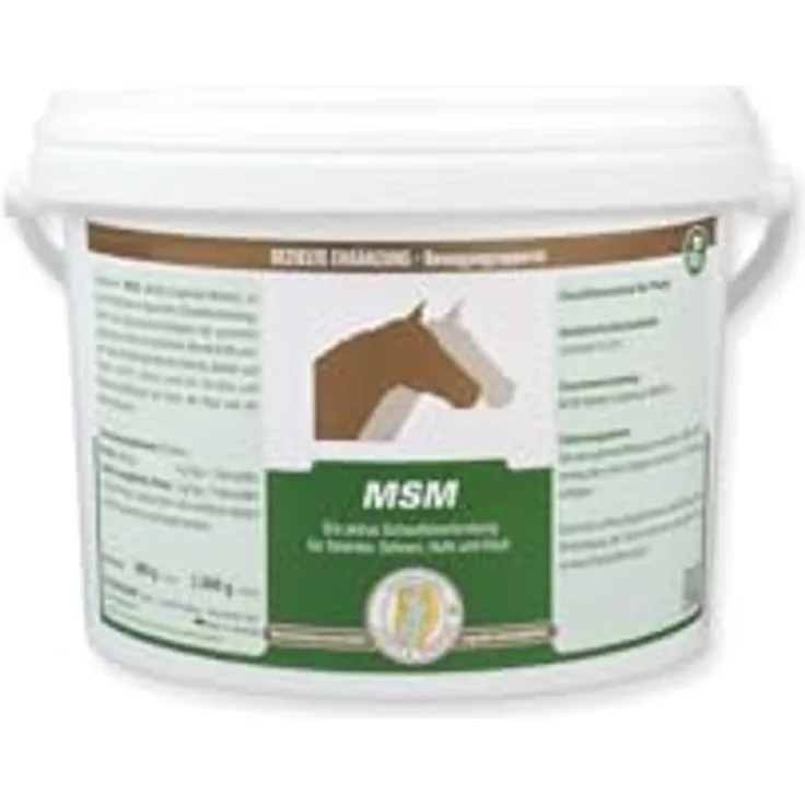 Equipower Vetripharm MSM 2 kg Eimer, aktive Schwefelverbindung zur Stärkung von Gelenken, Sehnen und Haut