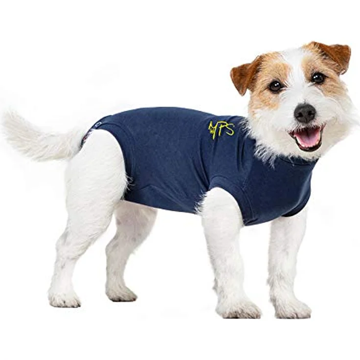MPS Medical Pet Shirt, blauer Ganzkörper-Body für kleine Hunde, Wundschutz, atmungsaktiv und maschinenwaschbar – Bild 1