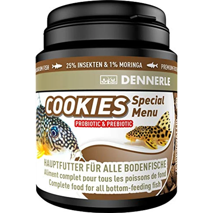 Dennerle Cookies Special Menu 200 ml, biologisch ausgewogenes Futter für Bodenfische mit natürlichem Farb-Booster – Bild 1