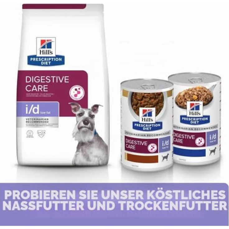 Hill's Prescription Diet i/d Low Fat Huhn, diätetisches Hundefutter zur Unterstützung der Verdauung, 12 kg – Bild 3