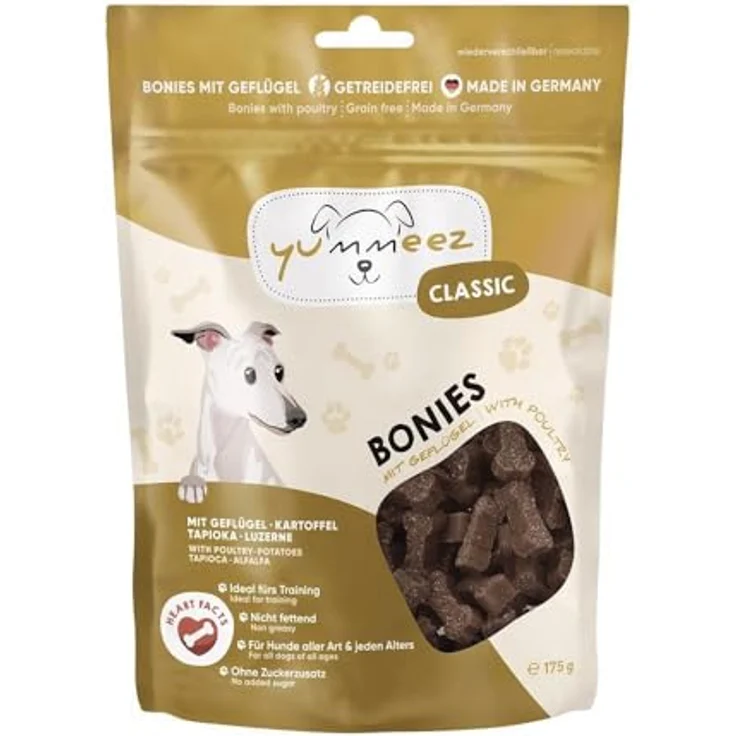 Yummeez Hundeleckerli Geflügel, Getreidefrei und Glutenfrei, 4er Pack (4 x 175 g) – Bild 1