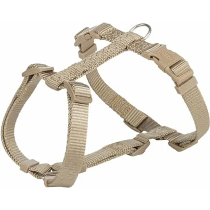 Trixie Premium Geschirr, Hundegeschirr S-M, verstellbar 42-60 cm, 15 mm, Sandfarben – Bild 1