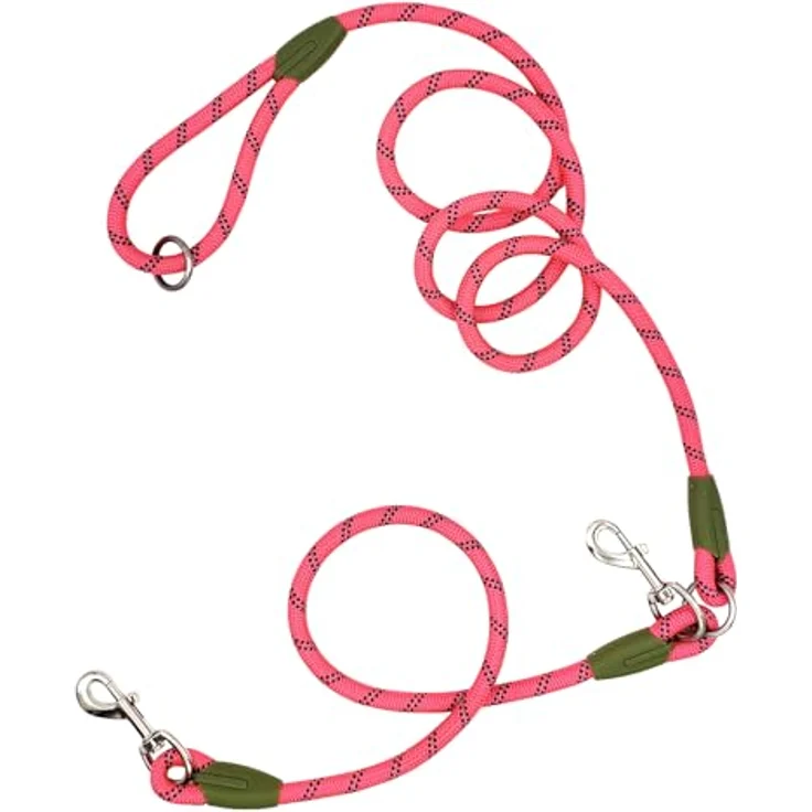 Eyeleaf Freihändige Hundeleine, reflektierend, 2,2 Meter lang, Anti-Zug, für große, mittelgroße und kleine Hunde, Orange – Bild 2