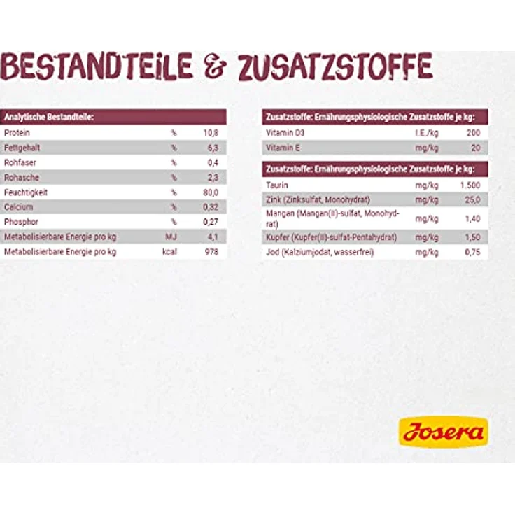 JOSERA Paté Kitten, getreidefreies Katzenfutter mit Huhn, Karotte und Lachsöl, 16 x 85 g, Super Premium Nassfutter für wachsende Katzen, Made in Germany – Bild 5