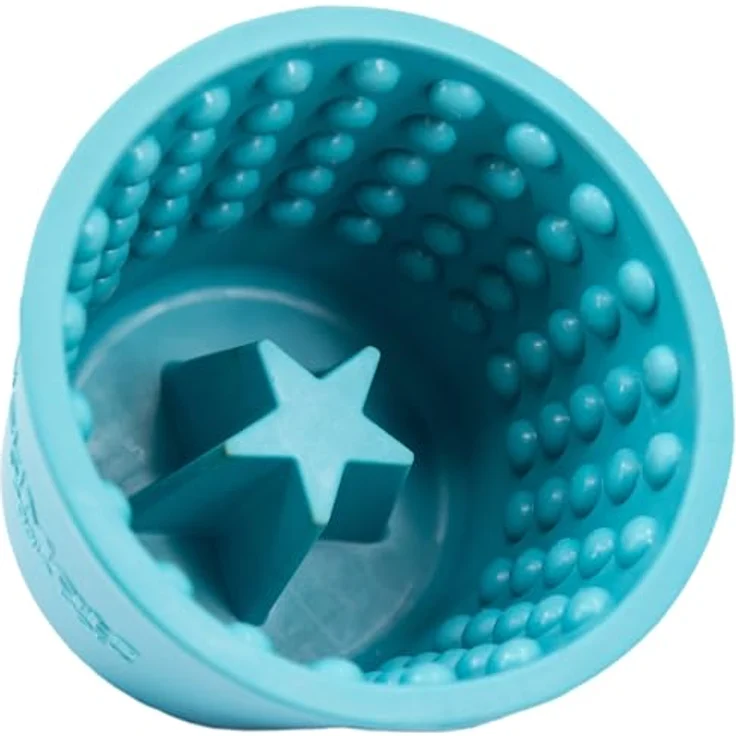 LickiMat Futternapf LickiMat Yoggie Pot, Becherförmiger Futternapf mit Noppen, natur/gummi, 9,5 cm Durchmesser, 9 cm Höhe – Bild 4