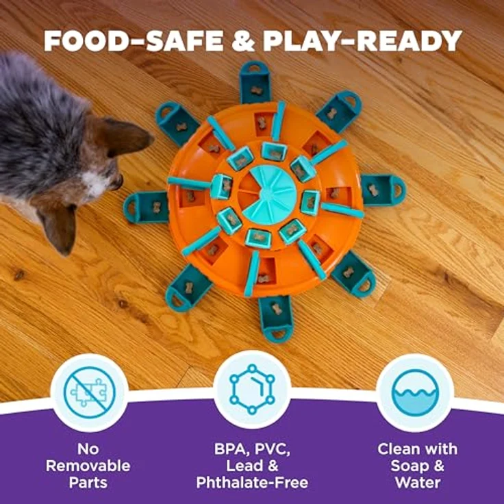 Outward Hound Tower of Treats Level 4, Expert Hundespielzeug Puzzle für mentale Anreicherung, orange – Bild 5