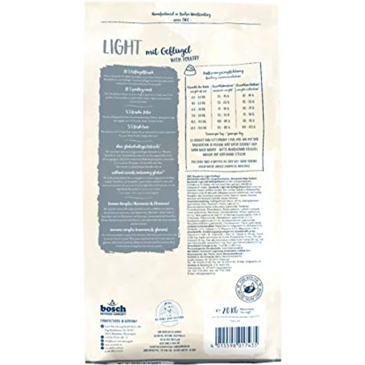 Sanabelle Light, Katzentrockenfutter für übergewichtige Katzen, energiereduziert mit hohem Ballaststoffgehalt, 4 x 2 kg – Bild 2