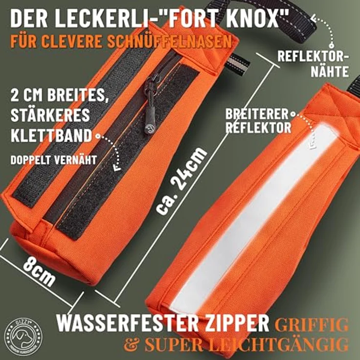 GIZZY® Futterdummy Hunde, robuster Futterbeutel für alle Rassen, strapazierfähiges TUFFTEX, Schnelles Belohnungssystem – Bild 5