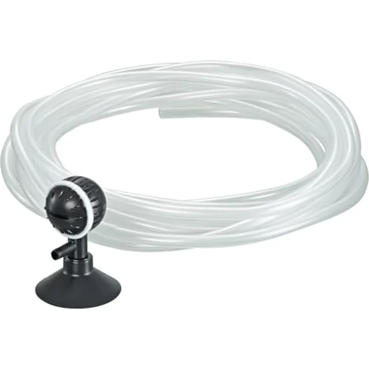 OASE OxyMax 100, Belüfter für Süß- und Meerwasser-Aquarien, 100 l/h, 3,5 W, inkl. 2 m Schlauch, stufenlos regulierbar – Bild 2