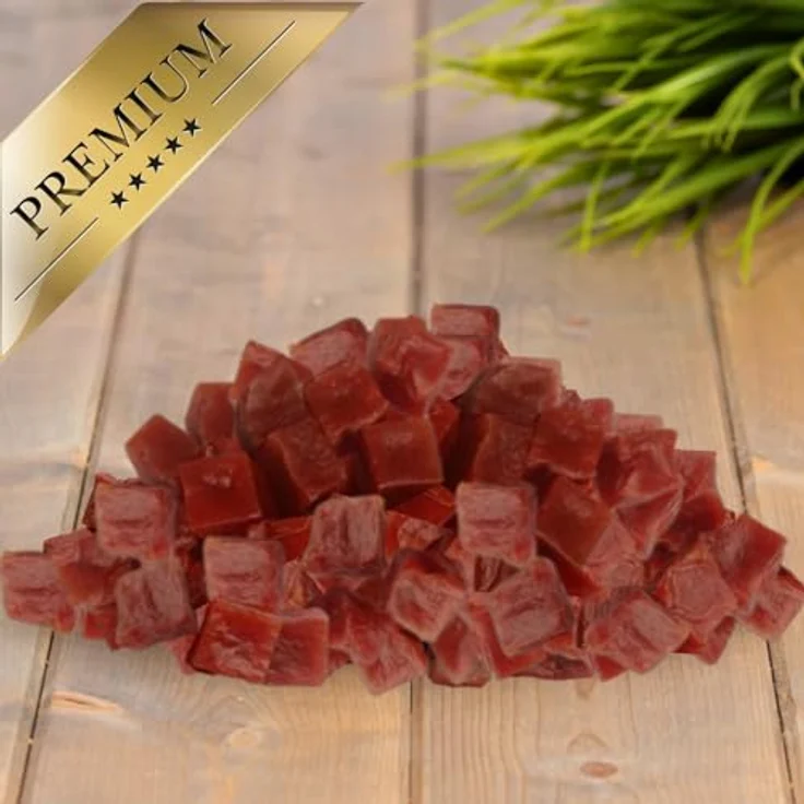 Lyra Pet® Entenbrustwürfel, 1 kg Kausnack für Hunde, proteinreich und fettarm, ideal für Welpen und Senioren, wiederverschließbar – Bild 3