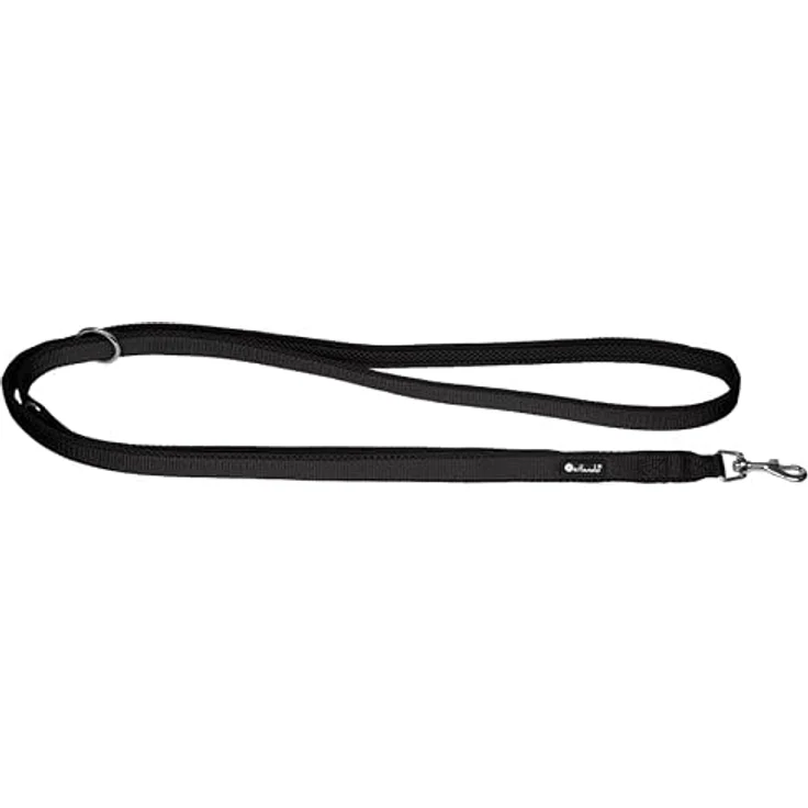Petlando Hundeleine 2m, 3-fach verstellbare, gepolsterte Mesh-Leine in Schwarz, 230x1,5cm für kleine Hunde – Bild 5