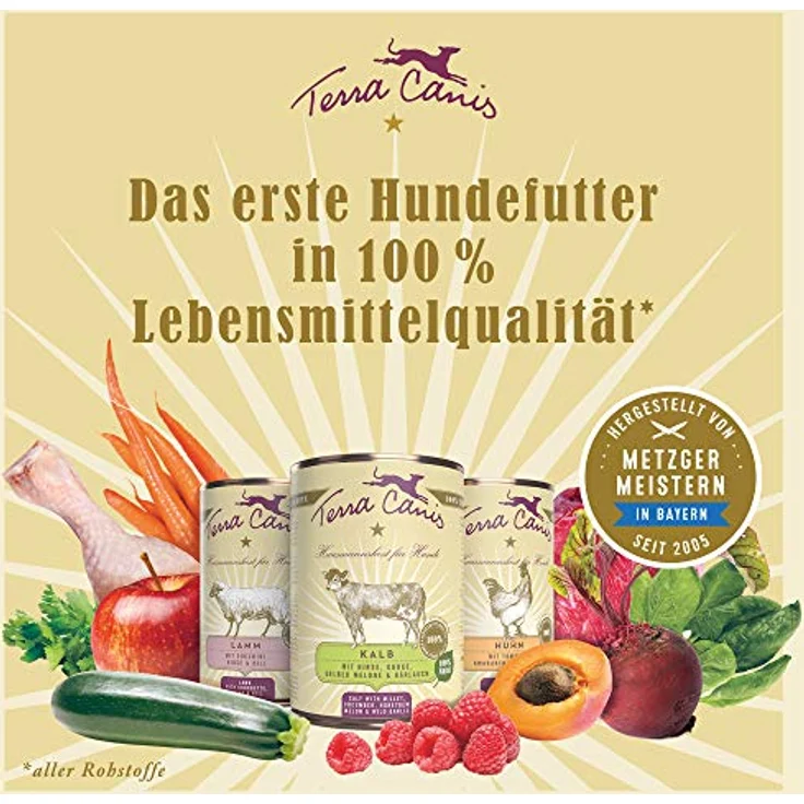 Terra Canis Classic Sparpaket 12 x 400 g - Huhn mit Tomate, Amaranth & Basilikum, getreidearm und glutenfrei, mit hochwertigen Zutaten in Lebensmittelqualität – Bild 6