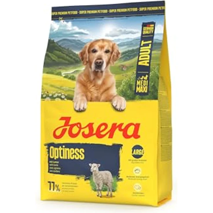 Josera Medi/Maxi Adult Optiness, Trockenfutter für ausgewachsene Hunde mittlerer und großer Rassen, 3 kg – Bild 1
