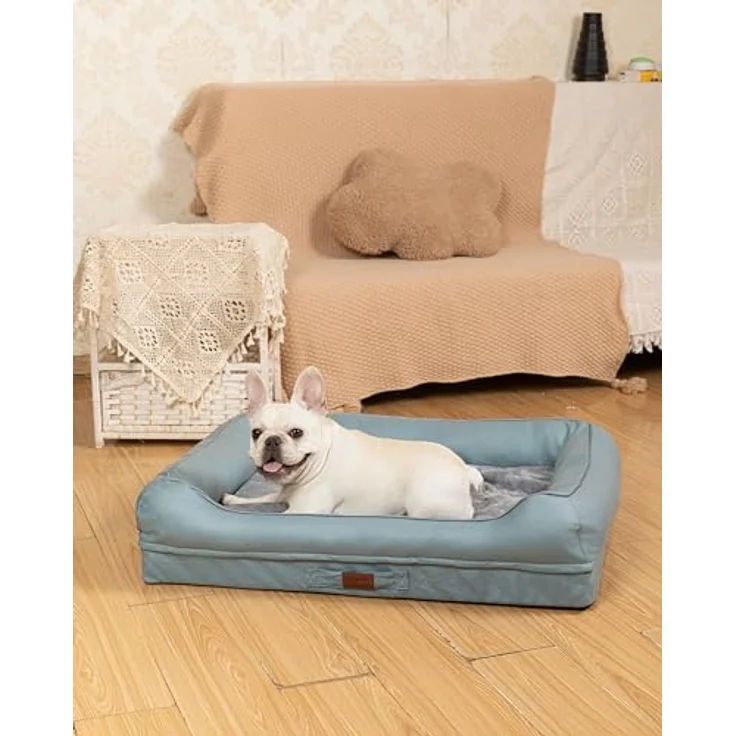RAIKOU Hundematratze Hundebett gepolstertes waschbares Tierbett Hundekissen Hundesofa, grau, verschiedene Größen verfügbar – Bild 7