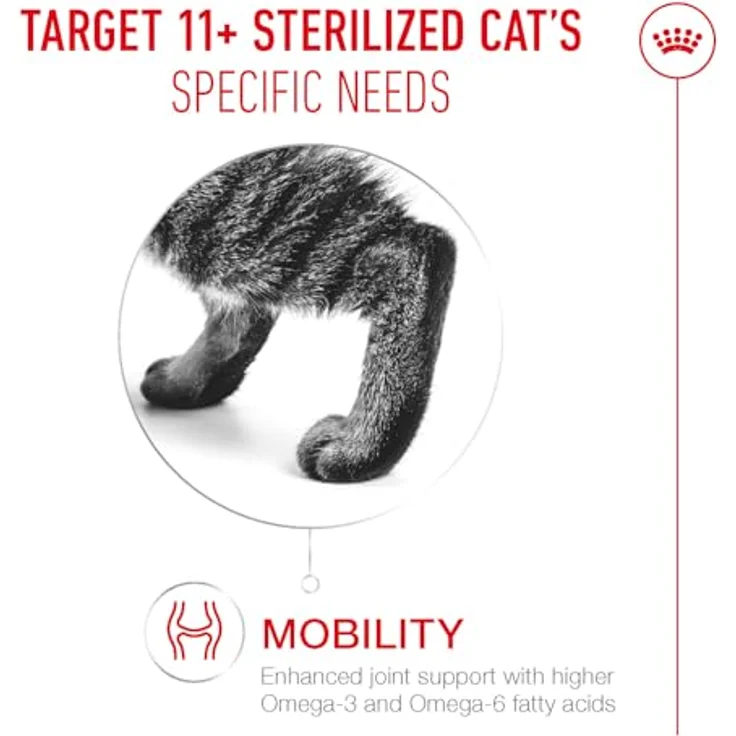 ROYAL CANIN Ageing Sterilised 11+, 400 g, Trockennahrung für kastrierte Katzen ab 11 Jahren, mit HealthyAge7™ Complex und leicht zu kauenden Kroketten – Bild 2