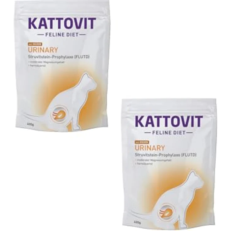 Kattovit Feline Urinary Huhn, Katzenfutter zur Vorbeugung von Harnsteinen, 400 g – Bild 1
