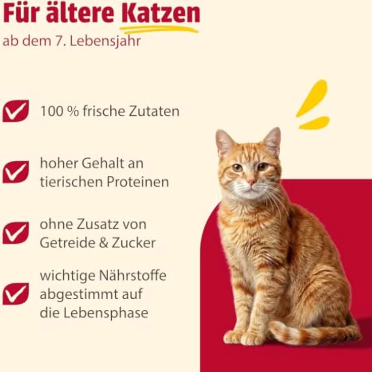 animonda Carny Senior Rind und Putenherz, Katzen-Nassfutter mit frischem Fleisch, 6x400g – Bild 2