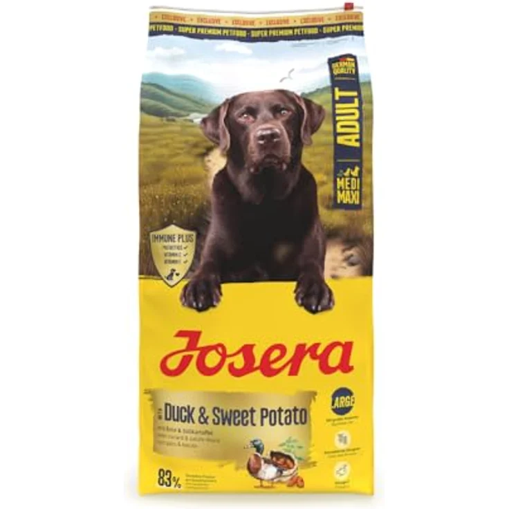Josera Adult Duck & Sweet Potato, Getreidefreies Trockenfutter für Hunde, 12,5 kg, mit Omega 3 Fettsäuren und IMMUNE PLUS – Bild 2