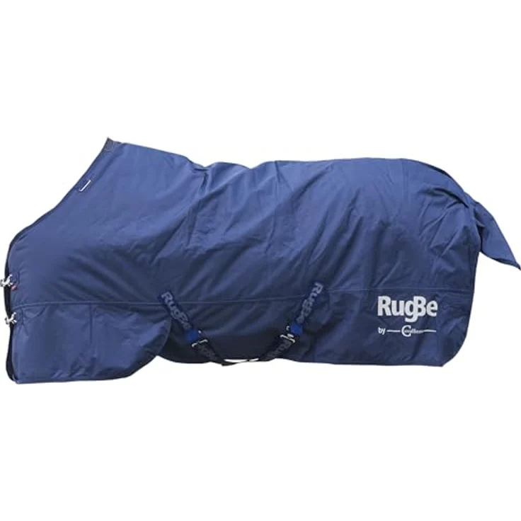 Covalliero RugBe IceProtect 300 g, Winterdecke für Pferde, dunkelblau, 145 cm, reißfestes 600 Denier Polyester, wasserabweisend, klassischer Schnitt – Bild 1