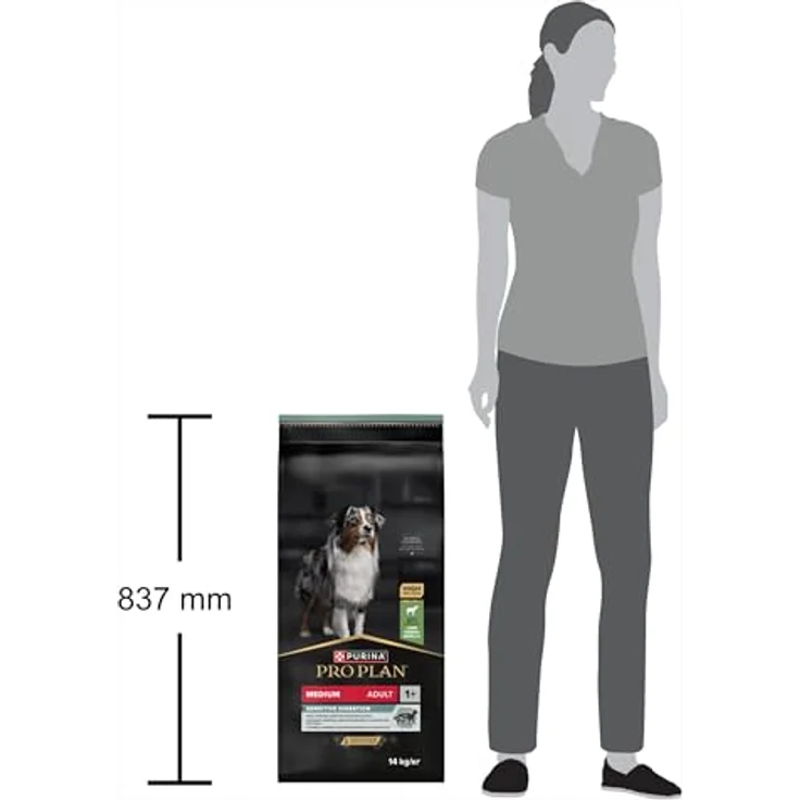 PURINA PRO PLAN Medium Adult Lamm & Reis Sensitive Digestion, Sparpaket 2 x 14 kg, Hochverdauliches Trockenfutter für mittelgroße Hunde mit Prebiotika und hochwertigem Lamm – Bild 11