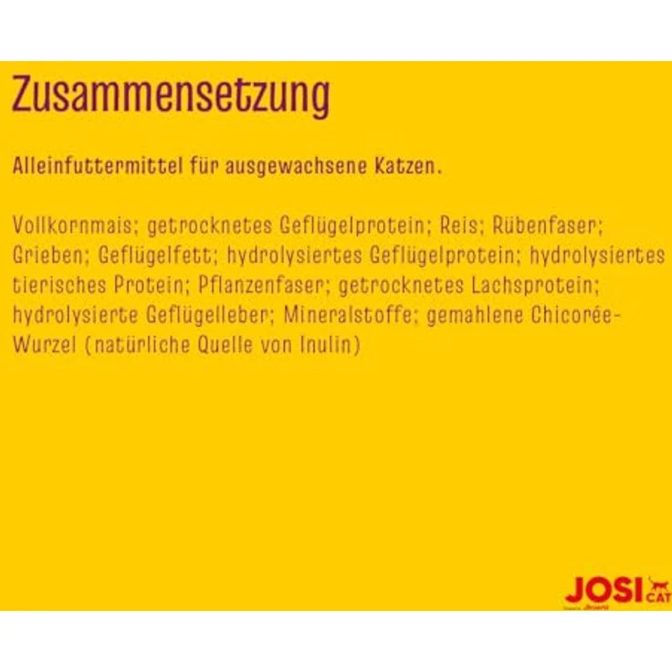 JosiCat Sterilised Classic, Premium Trockenfutter für kastrierte Katzen, 15 + 3 kg, wenig Fett und viel Protein, Alleinfuttermittel, made in Germany – Bild 5