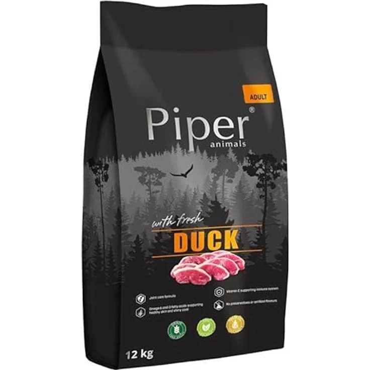 DOLINA NOTECI Piper Animals mit Ente, Trockenfutter für Hunde, 12 kg – Bild 1