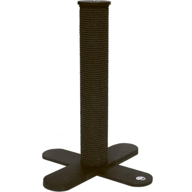 Active Cats Kratzstamm X-Tree, 80 cm, stabile Säule mit Sisal-Beschichtung, Schwarz